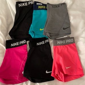 BUNDLE- 6 pair Nike pros - $30 obo